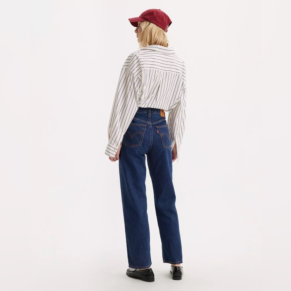 Levi's Premium 90s Ribcage Straight Ankle Jeans Size 23, RARE SIZE FIND Like New - Picture 3 of 16